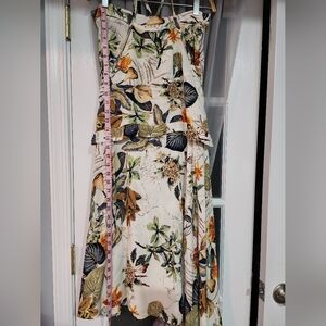 128. 2 pieces flowy halter and maxi skirt